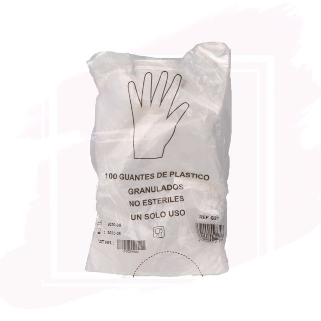 Omare Guantes Plastico 100 U