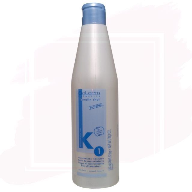 Salerm Keratin Shot 1 Baño de Mantenimiento para Tratamiento de Alisado 500ml