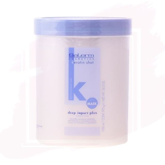 Salerm Keratin Shot Deep Impact Plus Mascarilla para Cabellos Alisados 1000ml