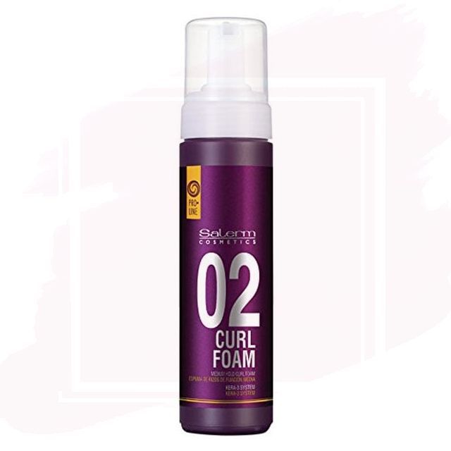 Salerm Pro.Line 02 Curl Foam Espuma para Rizos Fijación Suave 200ml