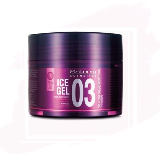 Salerm Pro.Line 03 Ice Gel - Gel de Peinado Fijación Fuerte 200ml