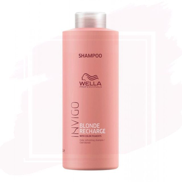 Wella Invigo Blonde Recharge Cool Champú 1000ml