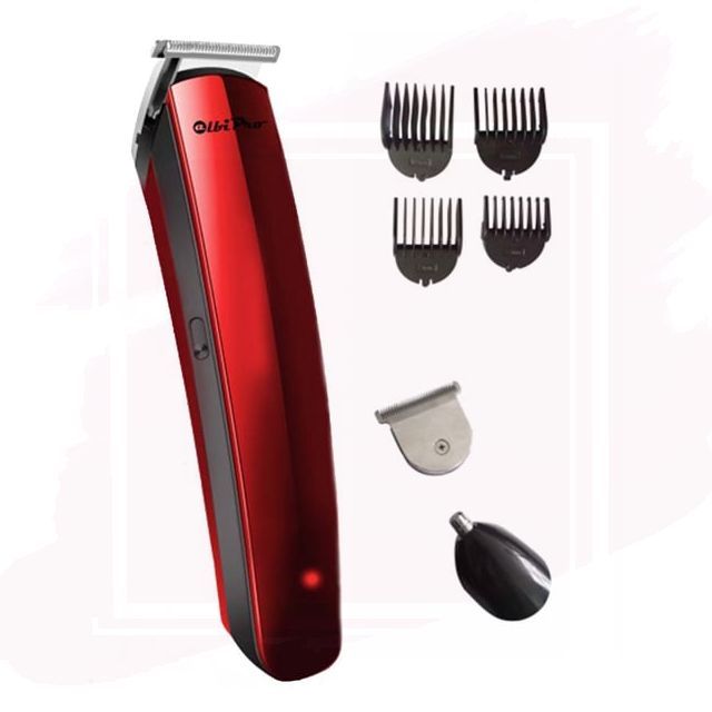 AlbiPro Máquina Profesional de Corte con Depilador Nasal Rojo 2844R