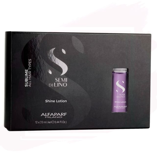 Alfaparf Semi di Lino Sublime Shine Lotion Tratamiento Iluminador y Perfeccionador 12x13ml