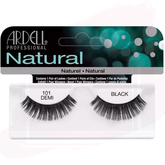 Ardell Pestañas Postizas Natural 101 Demi Black con Adhesivo