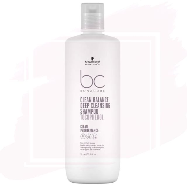 OUTLET Schwarzkopf Bonacure Clean Balance Tocopherol Champú Desintoxicante 1000ml