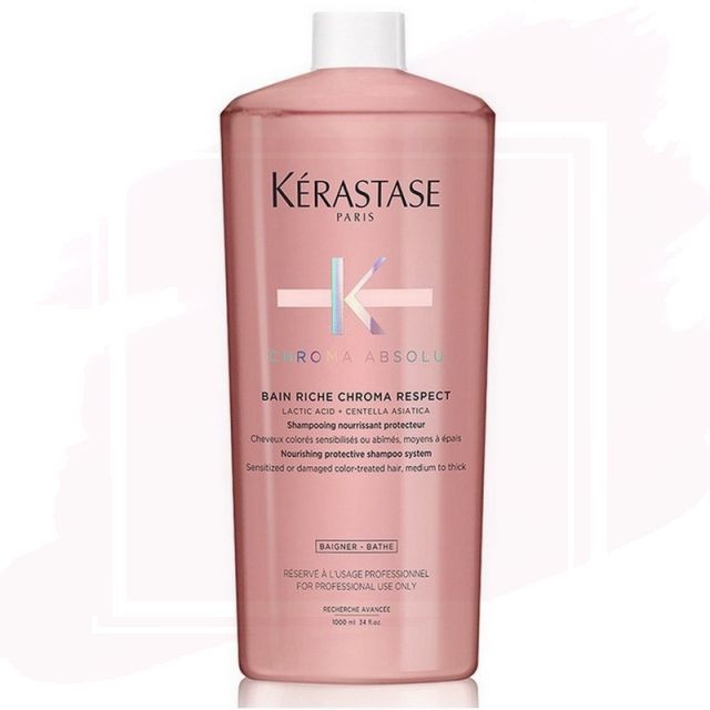 Kérastase Chroma Absolu Bain Riche Chroma Respect Champú Hidratante para Cabello Coloreado Grueso 1000ml