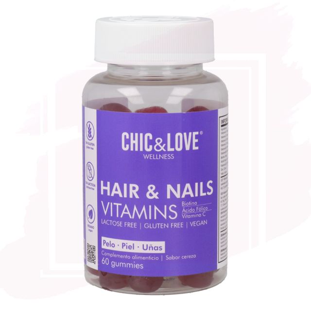 Chic & Love Wellness Hair & Nails Vitamins - Gominolas Nutritivas 60ud