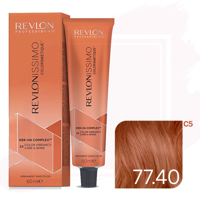 Revlonissimo Colorsmetique Tinte Permanente 77.40 - Cobre Claro Intenso 60ml