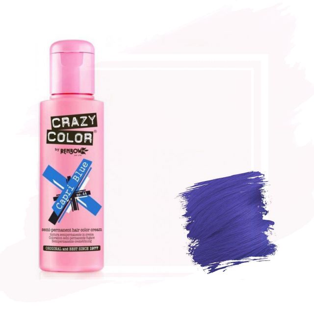 Crazy Color Tinte Semipermanente 44 - Capri Blue 100ml