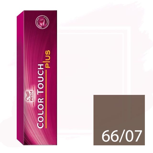 Wella Color Touch Plus Tinte 66/07 - Rubio Oscuro Natural Marrón 60ml