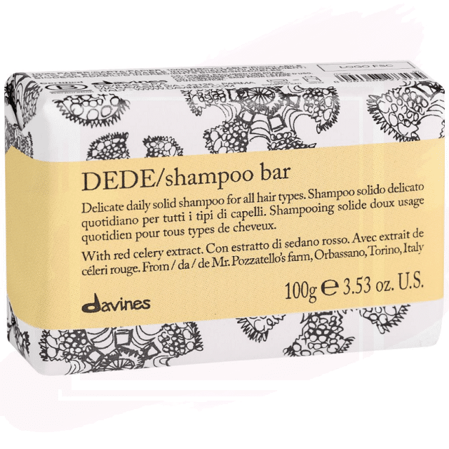 Davines DEDE /Shampoo Bar Champú Sólido Delicado para todo tipo de Cabellos 100g