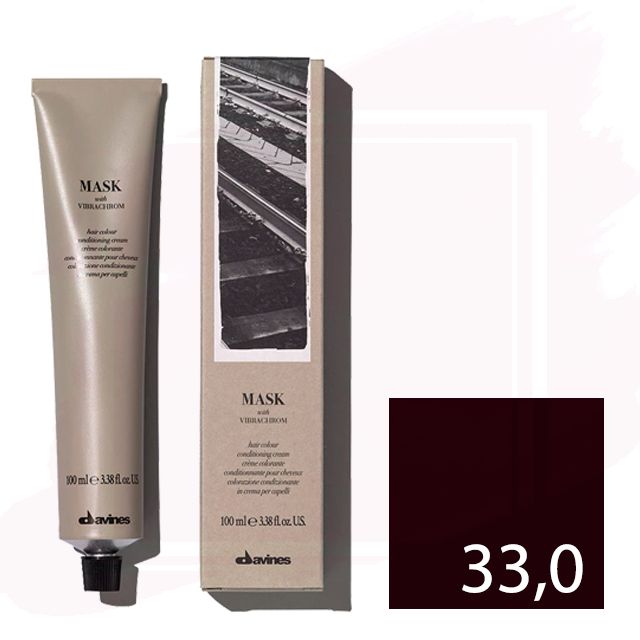 Davines Mask With Vibrachrom Tinte 33.0 - Castaño Oscuro Intenso