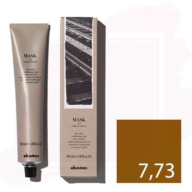 Davines Mask with Vibrachrom 7.73 - Rubio Beige Dorado