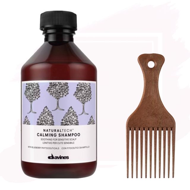 Pack Regalo Davines Naturaltech Calming Shampoo Sin Sulfatos 250ml + Regalo Peine Ahuecador