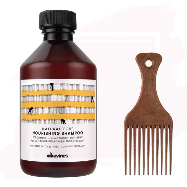Pack Regalo Davines Naturaltech Nourishing Shampoo Sin Sulfatos 250ml + Regalo Peine Ahuecador