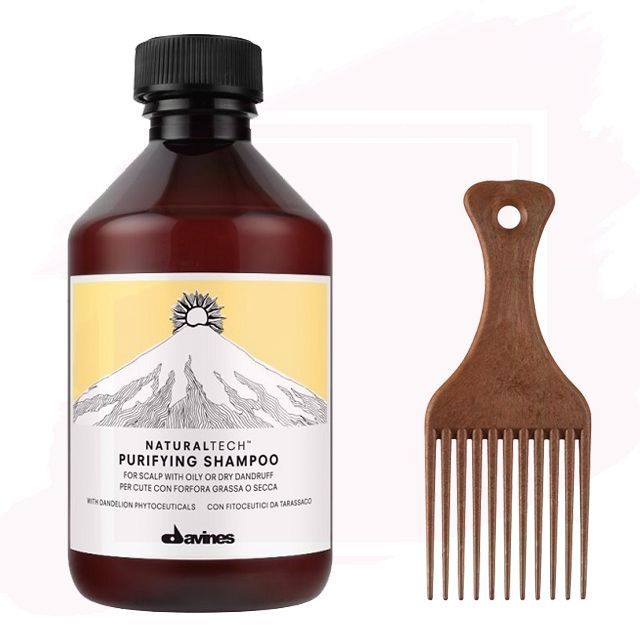 Pack Regalo Davines Naturaltech Purifying Shampoo Sin Sulfatos 250ml + Regalo Peine Ahuecador