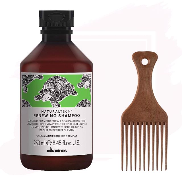 Pack Regalo Davines Naturaltech Renewing Shampoo Sin Sulfatos 250ml + Regalo Peine Ahuecador