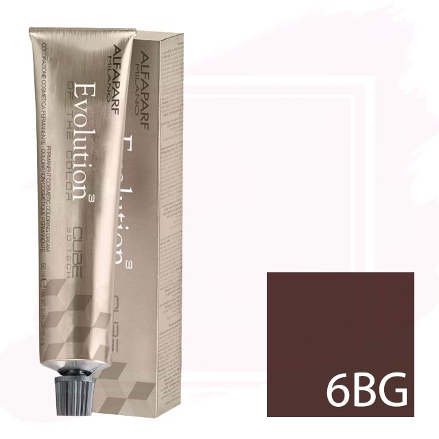 Alfaparf Evolution Tinte Permanente 6BG - Rubio Oscuro Beige Glacé 60ml