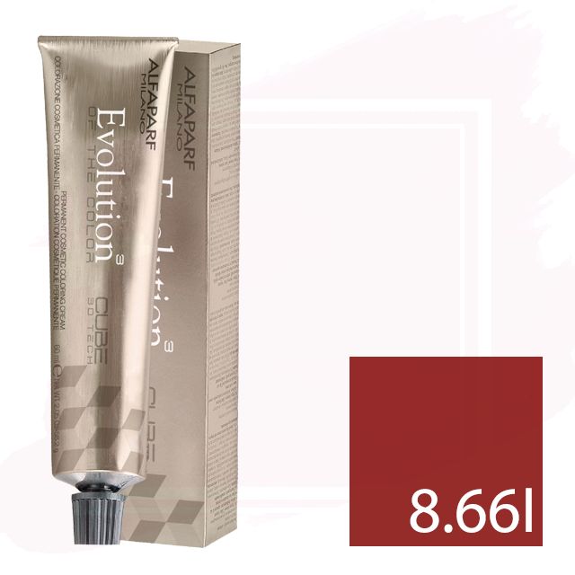 Alfaparf Evolution Tinte Permanente 8.66I - Rubio Claro Rojo Intenso 60ml