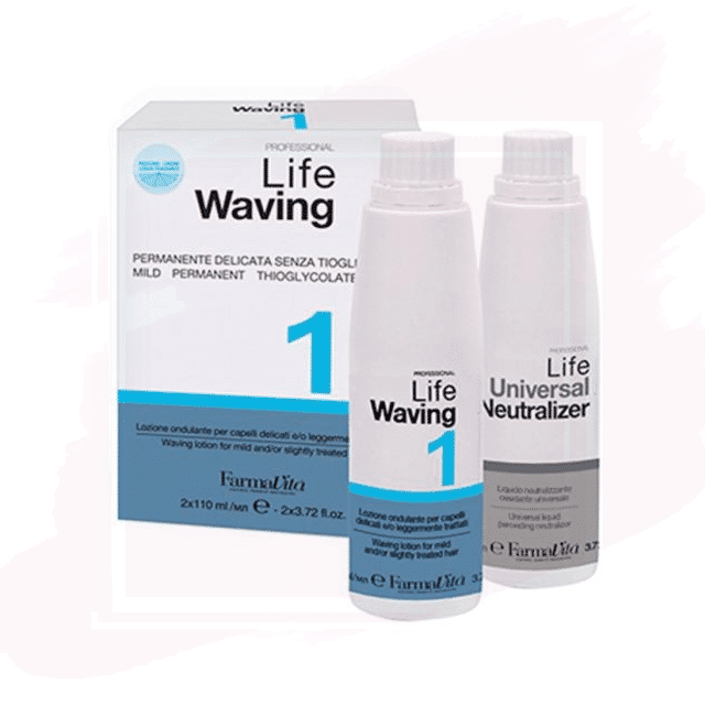 Farmavita Life Waving Permanente nº1 para Cabellos Teñidos 110ml (Líquido + Neutralizante)