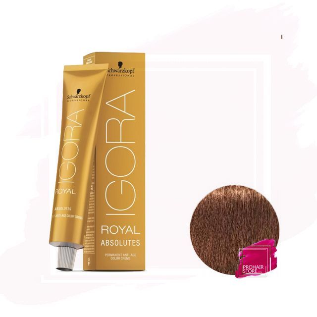 Schwarzkopf Igora Royal Absolutes Tinte 7-60 - Rubio Medio Marrón Natural 60ml