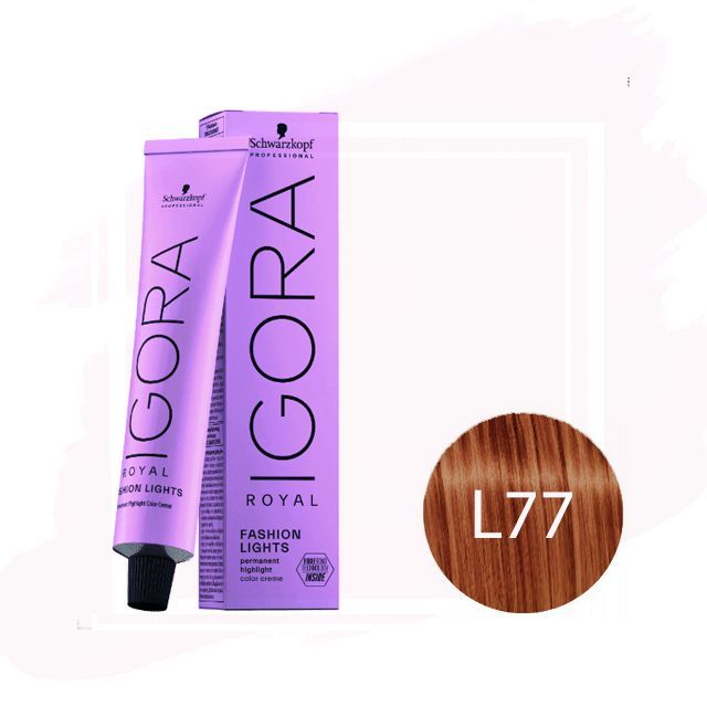 Schwarzkopf Igora Royal Tinte Permanente Fashion Lights L-77 - Cobrizo Intenso 60ml