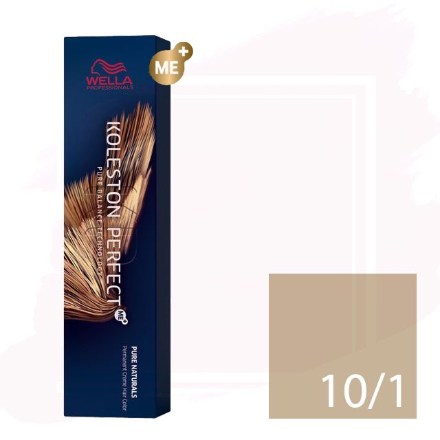 Wella Koleston Perfect Me+ Tinte 10/1 - Rubio Súper Claro Ceniza 60ml