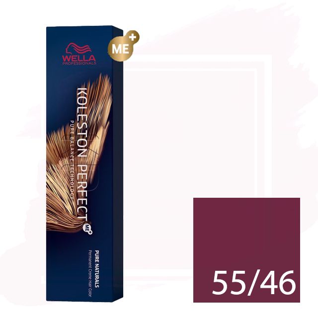 Wella Koleston Perfect Me+ Tinte 55/46 - Castaño Claro Cobrizo Violeta Intenso 60ml