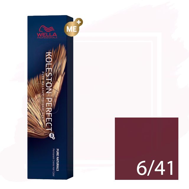 Wella Koleston Perfect Me+ Tinte 6/41 - Castaño Medio Cobrizo Ceniza 60ml