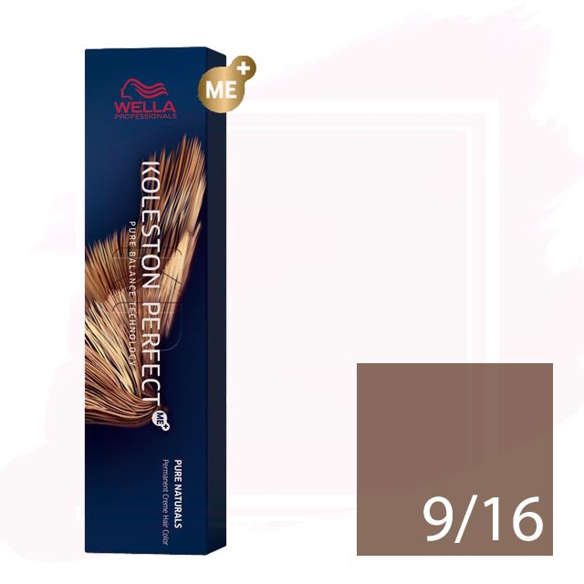 Wella Koleston Perfect Me+ Tinte 9/16 - Rubio Muy Claro Ceniza Violeta 60ml