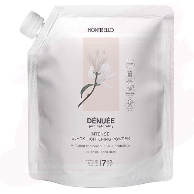 Montibello Dénuée Intense Black Polvo Decolorante Intenso Sin Amoniaco 7 Tonos 500g