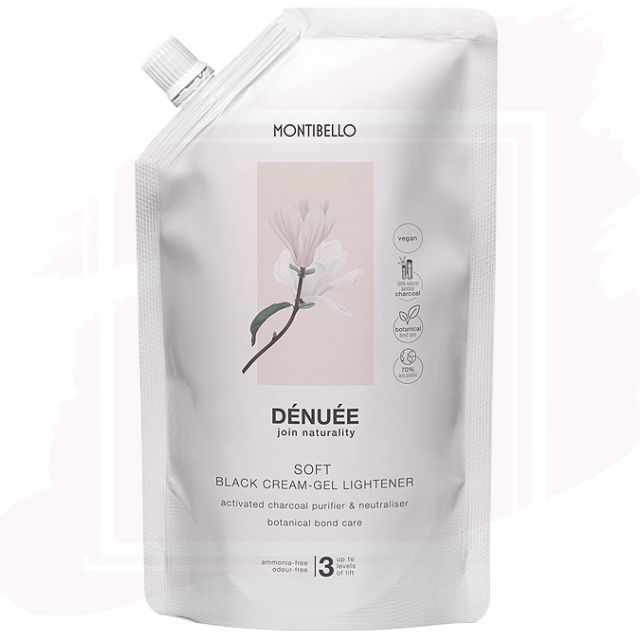 Montibello Dénuée Soft Black Cream-Gel Decolorante Suave Sin Amoniaco 3 Tonos 400ml