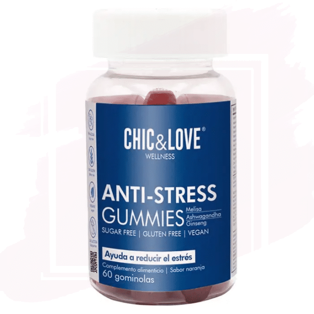 Chic & Love Wellness Anti-Stress Gummies - Gominolas Antiestrés 60ud