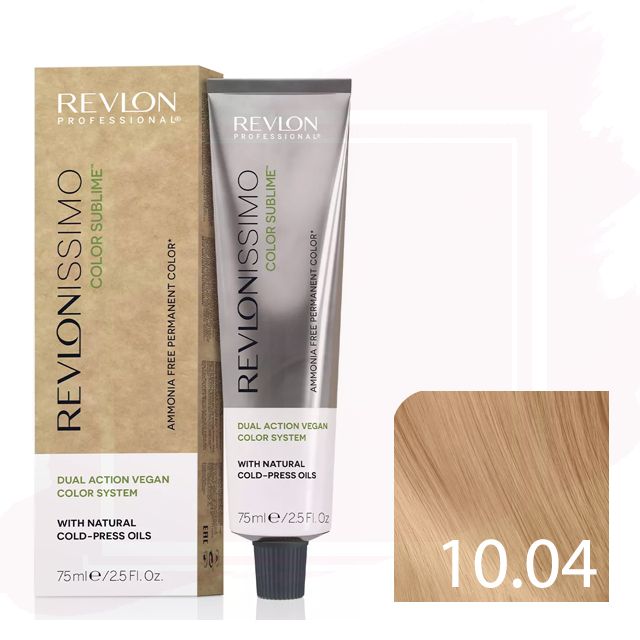 Revlonissimo Color Sublime Tinte Vegano 10.04 - Rubio Clarísimo Natural Cobrizo 75ml