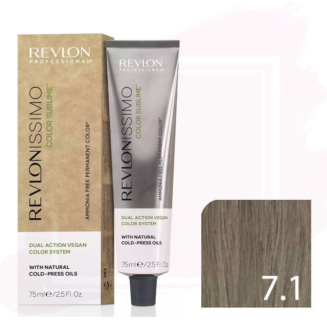 Revlonissimo Color Sublime Tinte Vegano 7.1 - Rubio Medio Ceniza 75ml