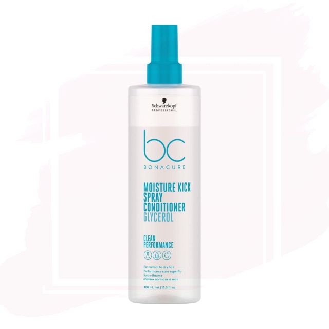 Schwarzkopf Bonacure Moisture Kick Glycerol Spray Acondicionador para Cabello Seco 400ml