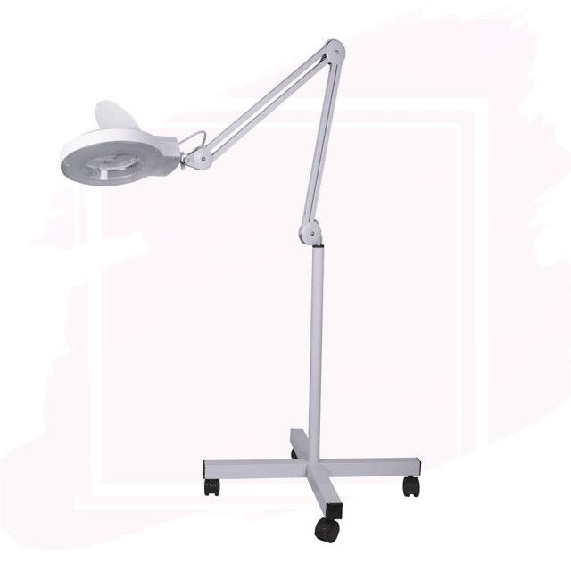 D'Orleac Lupa para Estética con Luz Led y Soporte (5 Dioptrías)