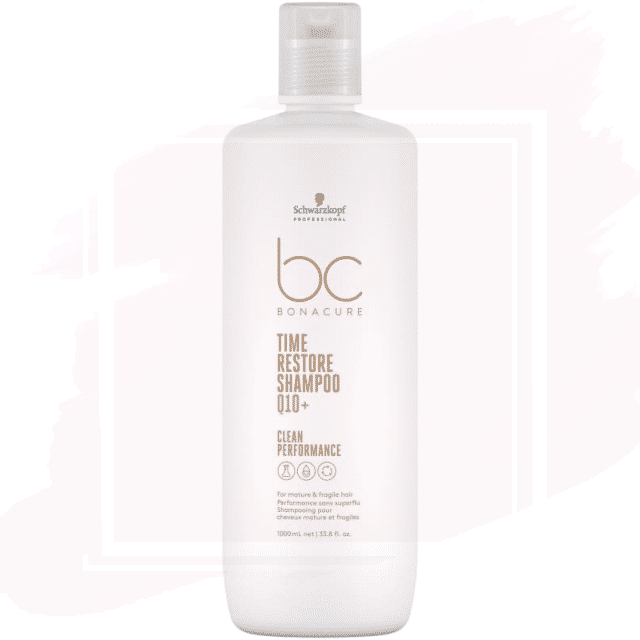 Schwarzkopf Bonacure Time Restore Q10+ Champú para Cabellos Maduros o Frágiles 1000ml