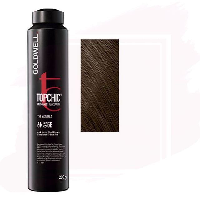 Goldwell Topchic Depósito Tinte 6N@GB - Rubio Oscuro Marrón Dorado