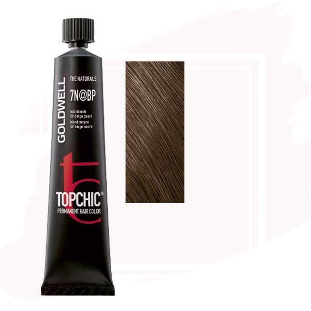 Goldwell Topchic Tubo Tinte 7N@BP - Rubio Medio Beige Perlado