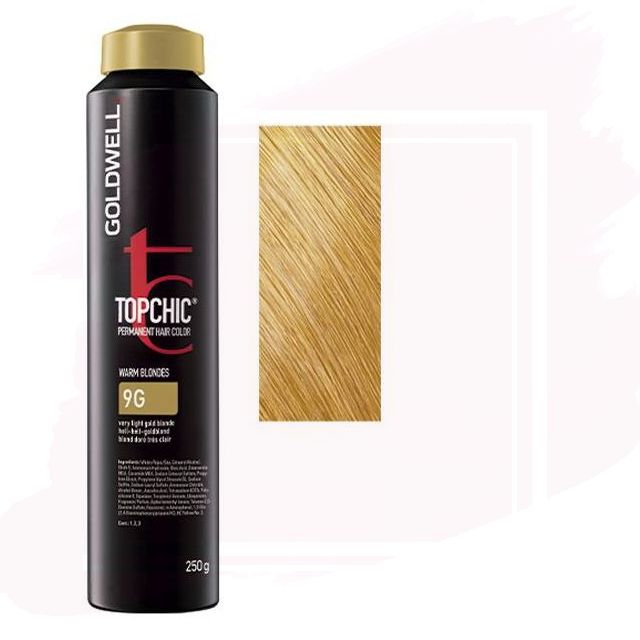 Goldwell Topchic Depósito Tinte 9G - Rubio Dorado Muy Claro