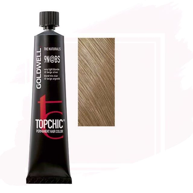 Goldwell Topchic Tubo Tinte 9N@BS - Rubio Muy Claro Beige Plateado