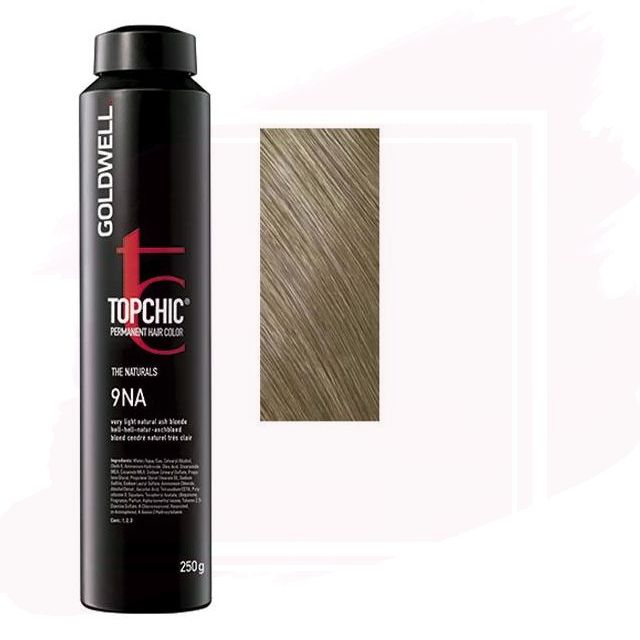 Goldwell Topchic Depósito Tinte 9NA - Rubio Ceniza Natural Muy Claro