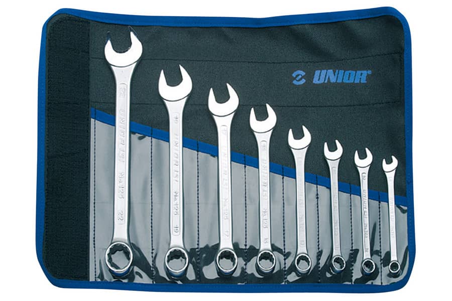 Unior 125/1CT Combination Wrenches Set 8 pieces with roll bag