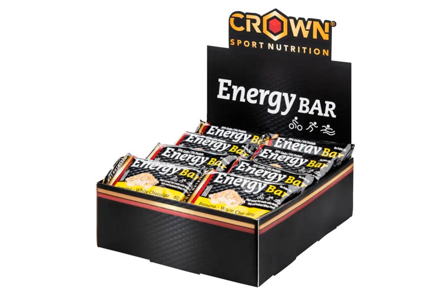 Crown Sport Nutrition Energibar Banan og hvid chokolade 12x60g
