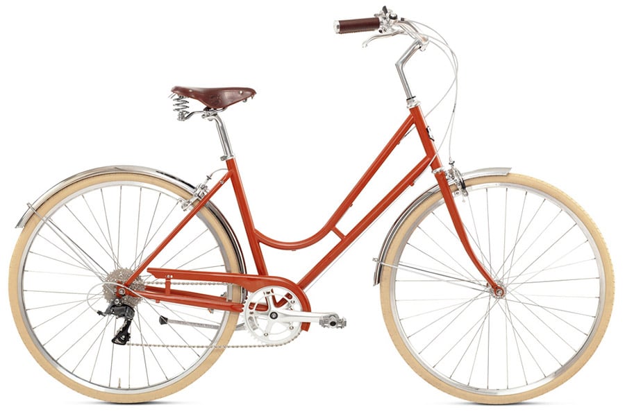 Bicicleta de paseo Siech Cycles Comfy Lady 8V Naranja
