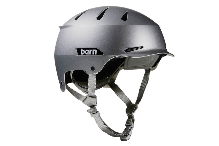 Bern Hendrix Helmet Metallic Silver Hatstyle MIPS
