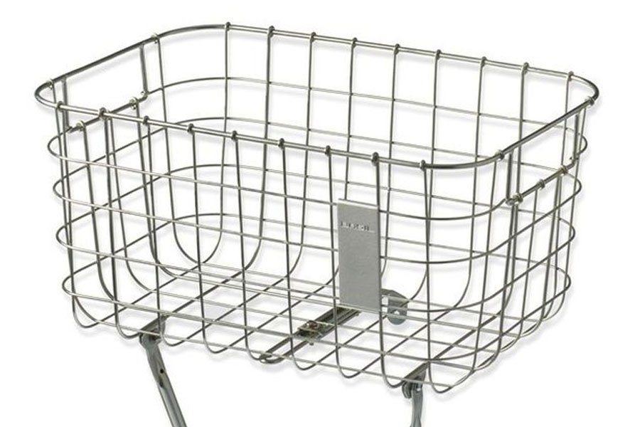 Basil Robin Fahrradkorb - voorop - silber