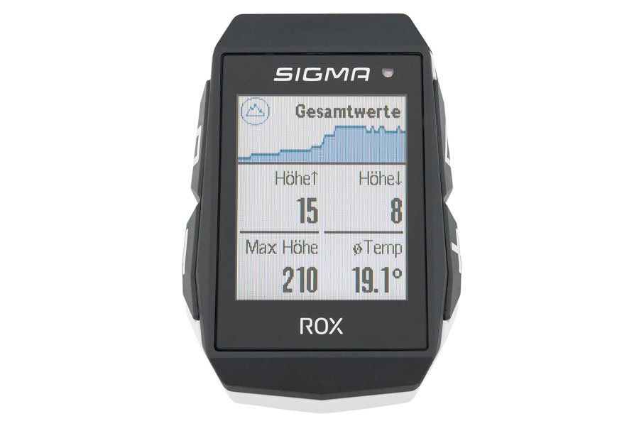 Ciclocomputer Sigma Rox 11.1 + Sensor Set GPS Bianco